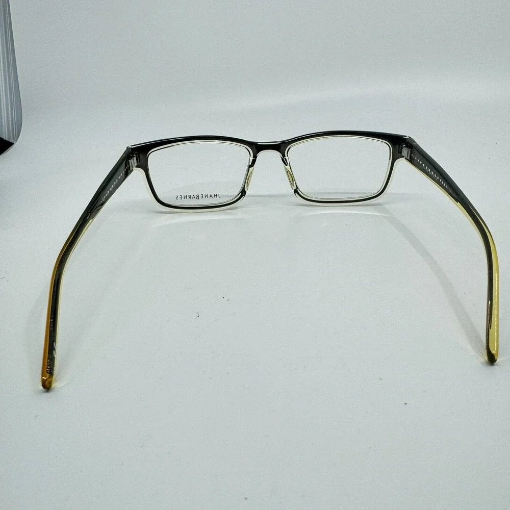 Jhane Barnes Converge BR 54-18-140 Brown‎ Yellow Eyeglasses Frame H10192